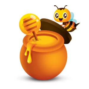 Pot des meilleurs miels et abeille